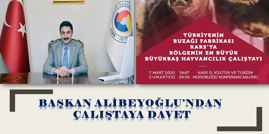 Başkan Alibeyoğlu’ndan çalıştaya davet