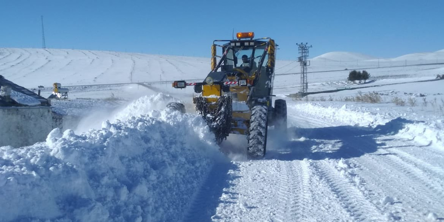 Kars'ta 9 köy yolu ulaşıma kapalı