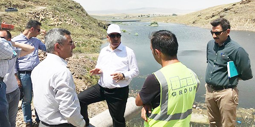 DSİ, 24. Bölge Müdürü Dündar, Kars Barajında incelemelerde bulundu