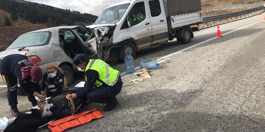 Kars’ta trafik kazası: 7 yaralı