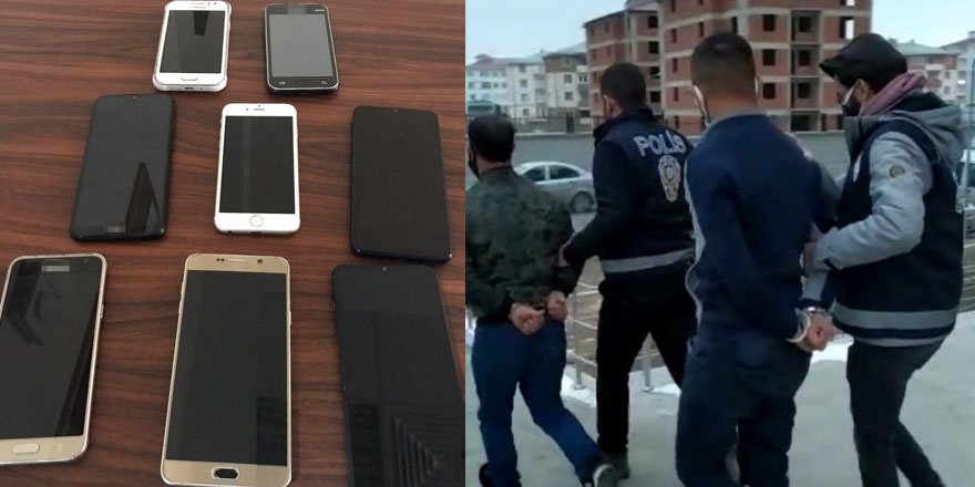 Kars’ta telefon hırsızları tutuklandı