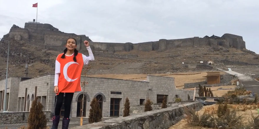 Minik Eylül, Kars’ı temsil etti