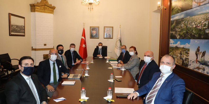 Vali Türker Öksüz, BM Gıda ve Tarım Örgütü (FAO) yetkililerini ağırladı