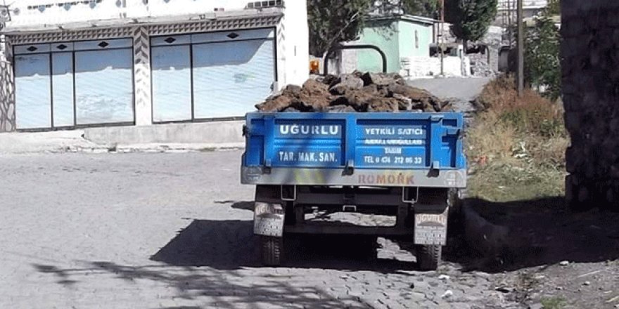 Kars'ta kömür fiyatları yükselince vatandaşlar tezek almaya başladı