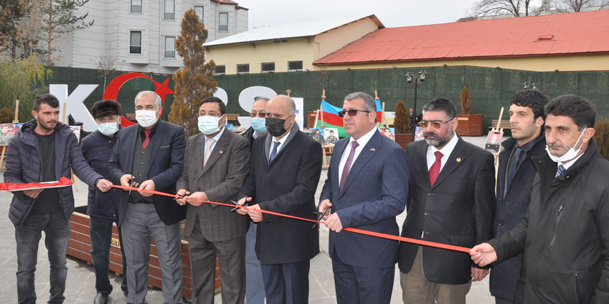 Kars'ta Azerbaycan Karabağ şehitlerinin fotoğraf sergisi açıldı