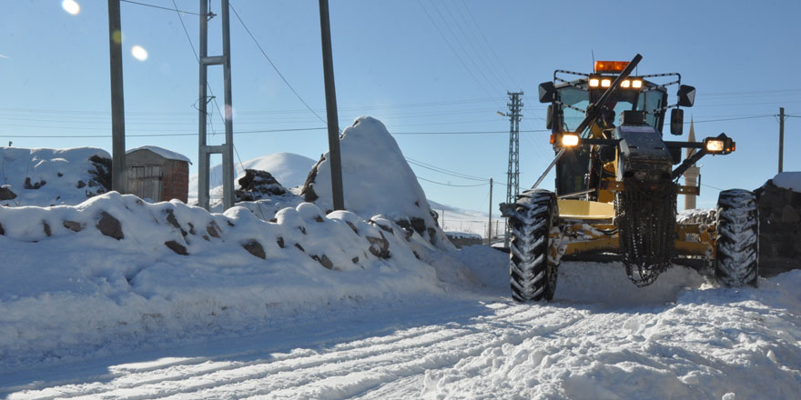 Kars’ta 92  köy yolu ulaşıma kapalı