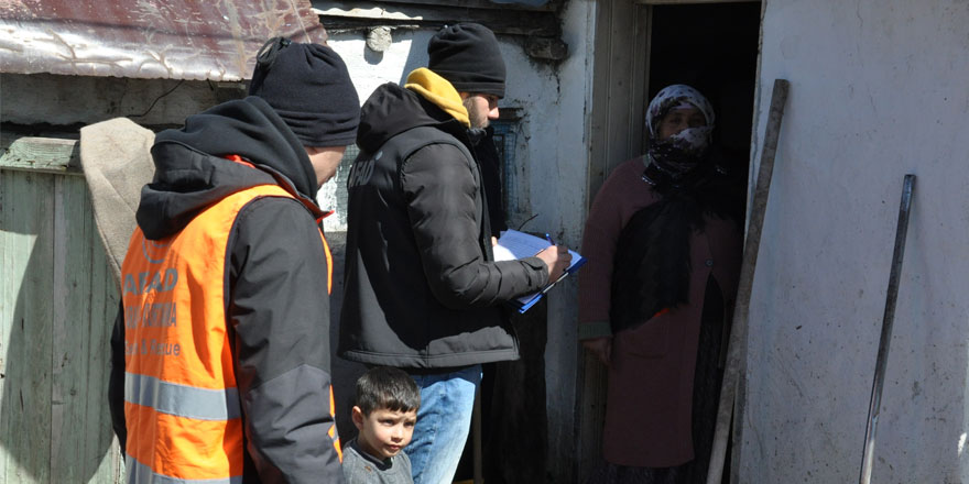 Kars’ta selden etkilenen bölgede hasar tespiti yapılıyor