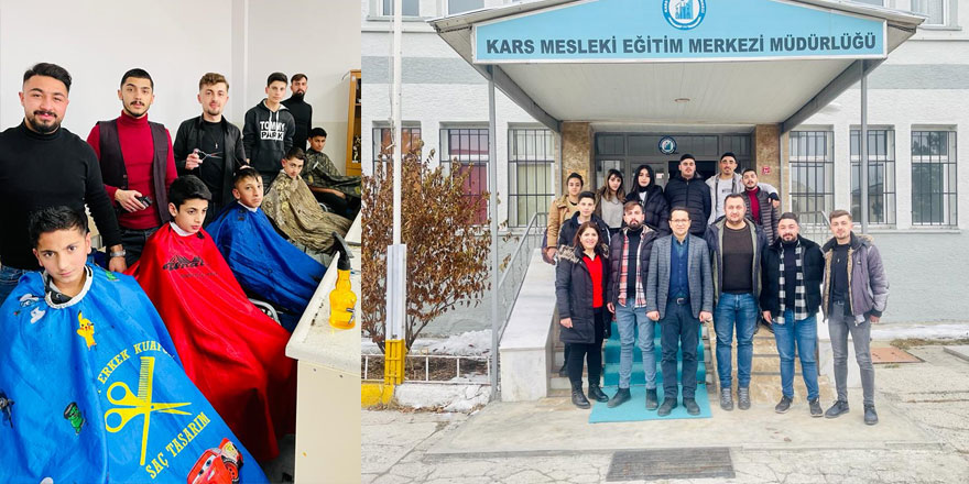 Kars Mesleki Eğitim Merkezi’nden anlamlı hizmet