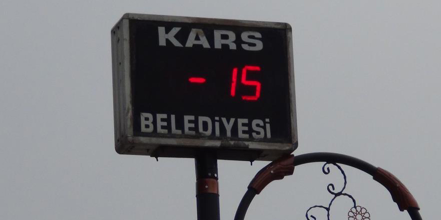 Kars’ta soğuk etkili oluyor