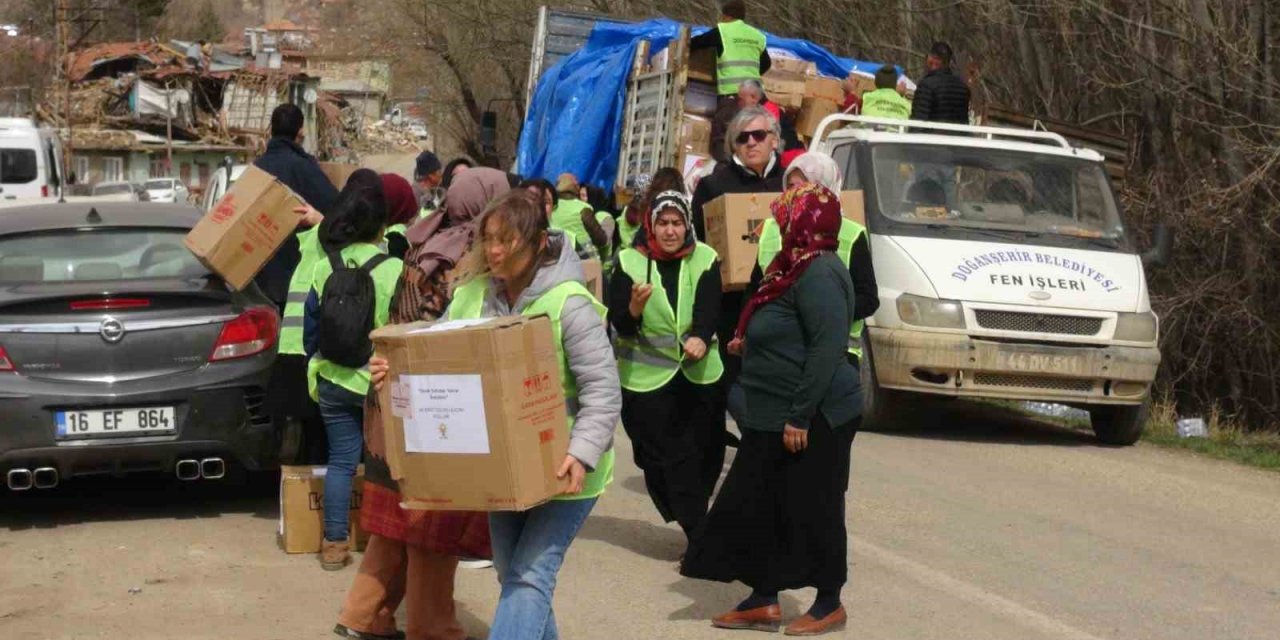 Kayseri’den Doğanşehir’e yardım eli