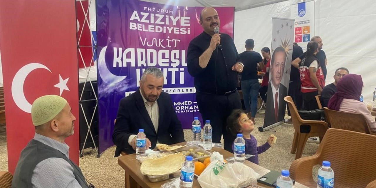 Aziziye’den Hatay’a kardeşlik sofrası