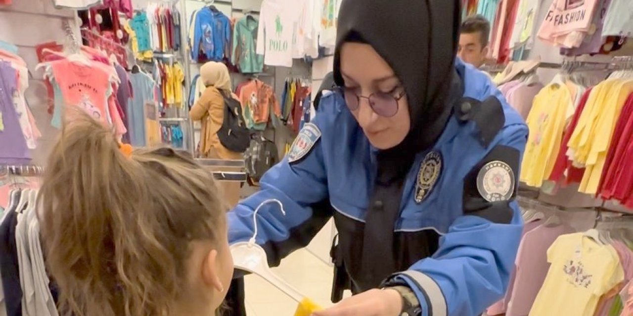 Hakkari polisi ihtiyaç sahibi çocukları giydirdi