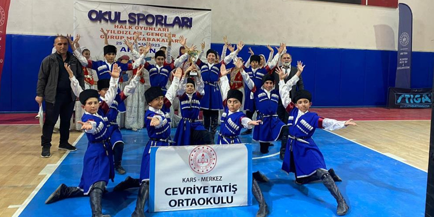 Kars Cevriye Tatiş Ortaokulu 1’inci oldu