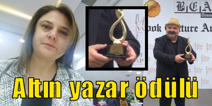 Karslı yazar Serap Gençler’e altın yazar ödülü