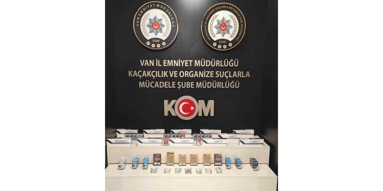 Van’da gümrük kaçağı malzemeler ele geçirildi