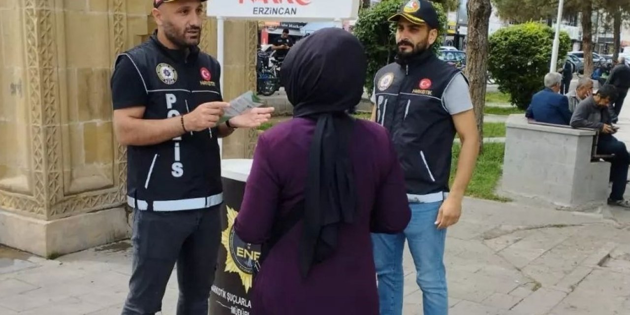 Erzincan’da uyuşturucuya karşı vatandaşlar bilgilendirildi