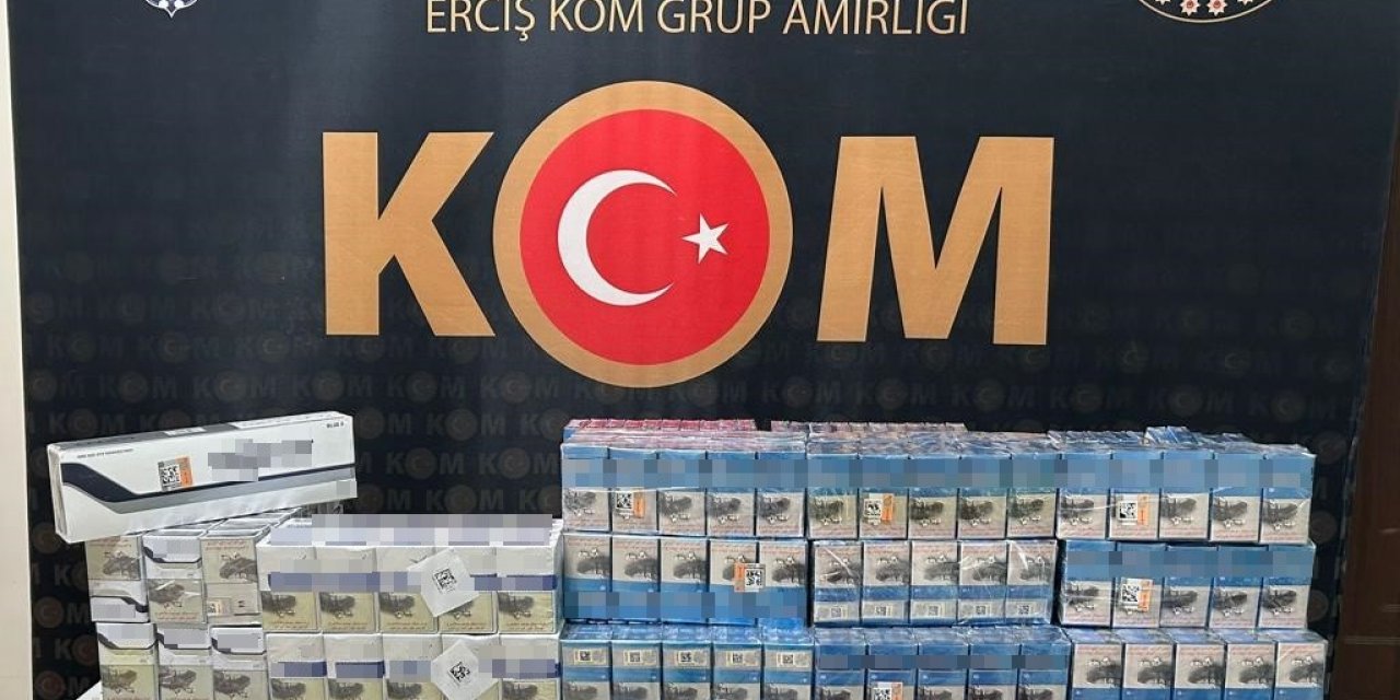 Van’da 2 bin 930 paket kaçak sigara ele geçirildi