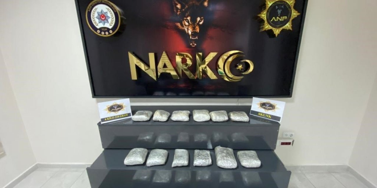 Ağrı’da 6 kilo 210 gram skunk ele geçirildi