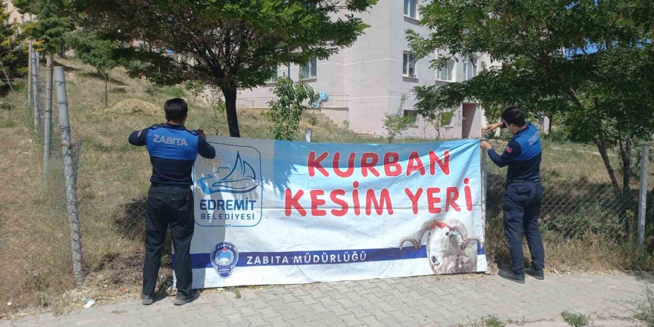 Edremit’te kurban kesim yerleri belirlendi