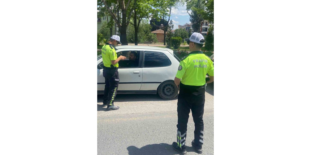 Elazığ’da bayramın ilk günü trafik denetimi