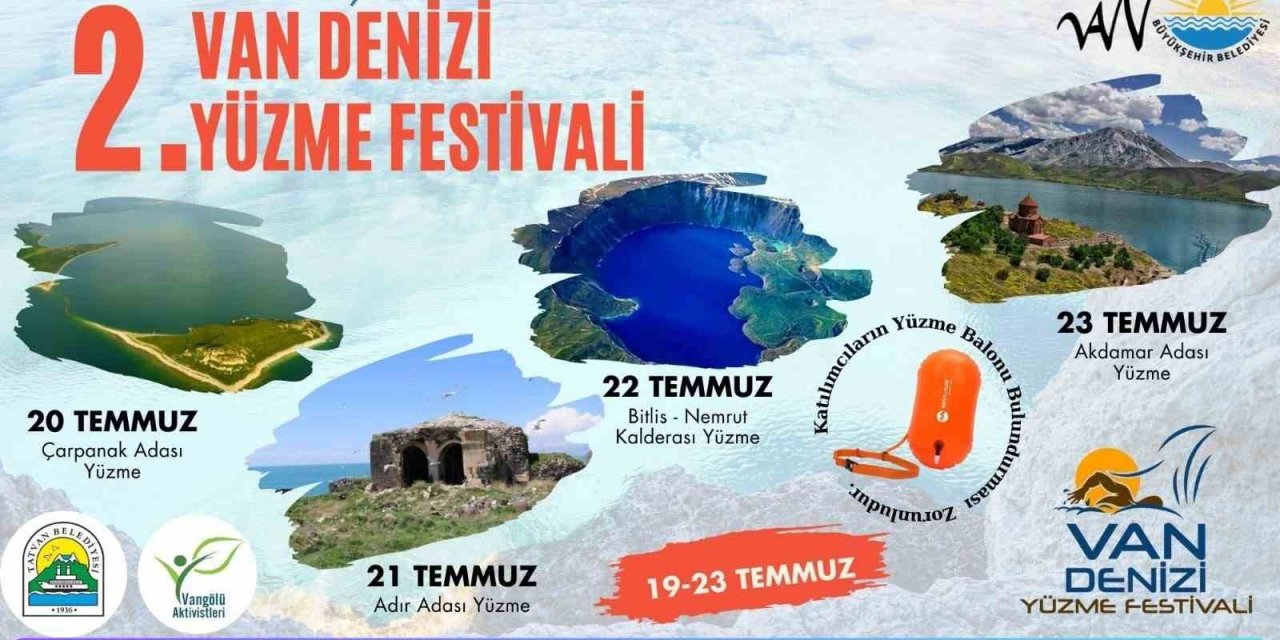 Van Büyükşehir Belediyesi 2. Van Denizi Yüzme Festivali düzenleyecek