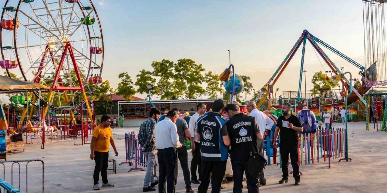 Van’daki lunaparklar denetlendi