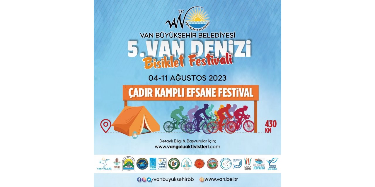 5. Van Denizi Bisiklet Festivali başlıyor