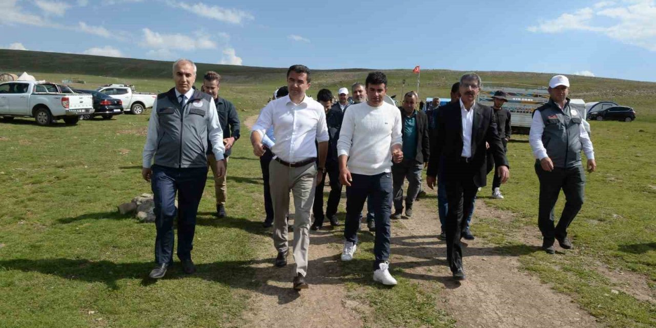 Erzurum’un meraları göçer aileleri ağırlıyor