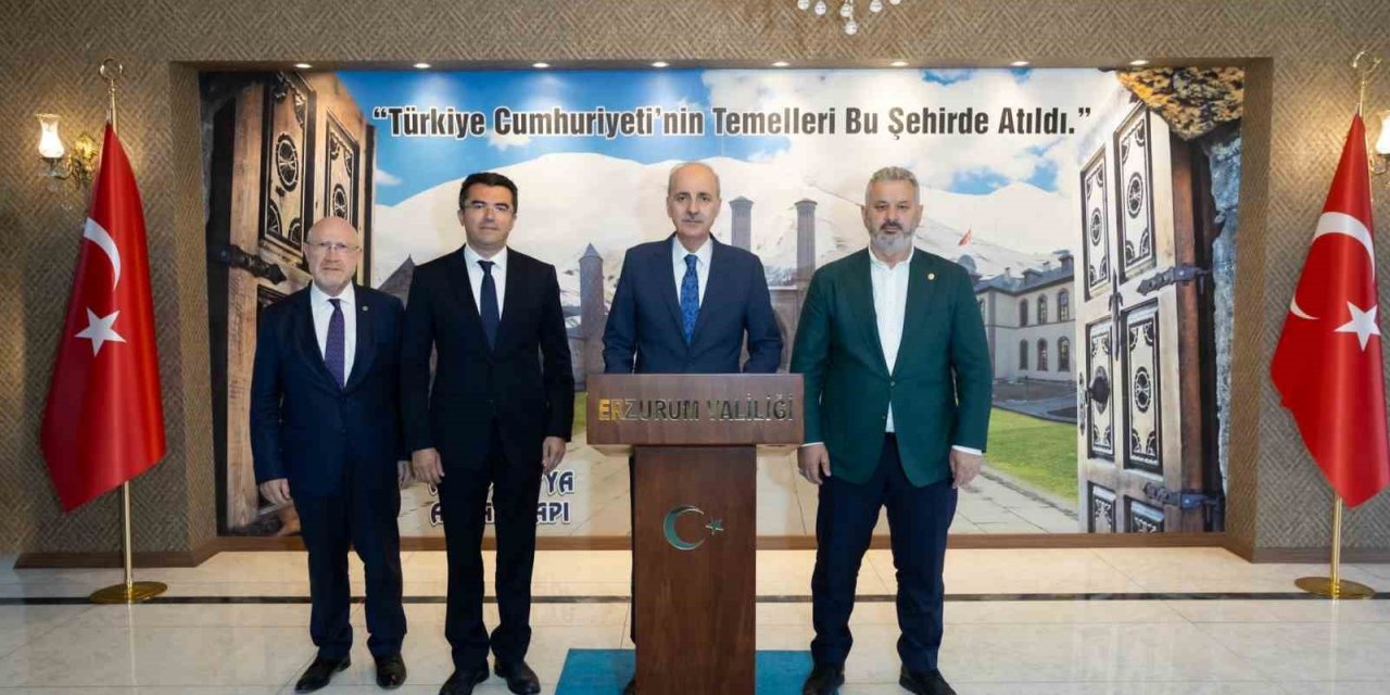 TBMM Başkanı Kurtulmuş Erzurum Valiliği’ni ziyaret etti