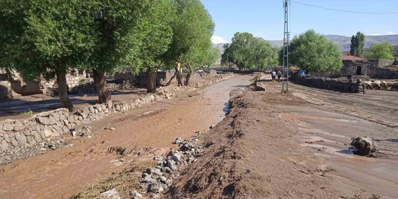 Ağrı’da sağanak yağış sele neden oldu