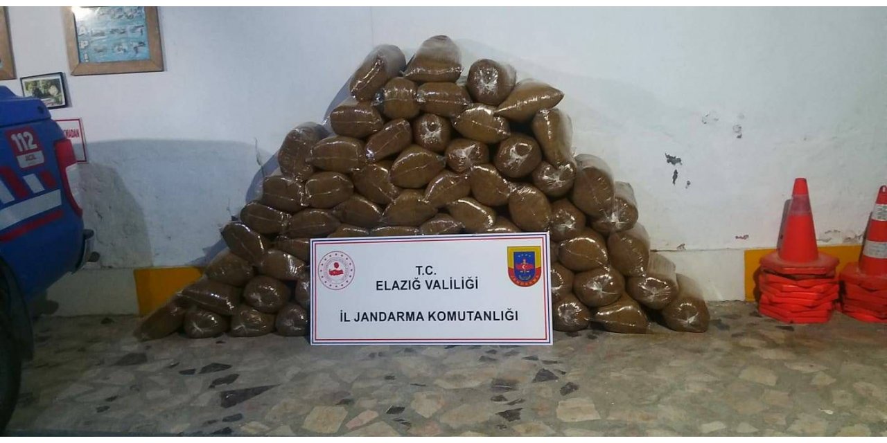 Elazığ’da 408 kilo kaçak tütün ele geçirildi