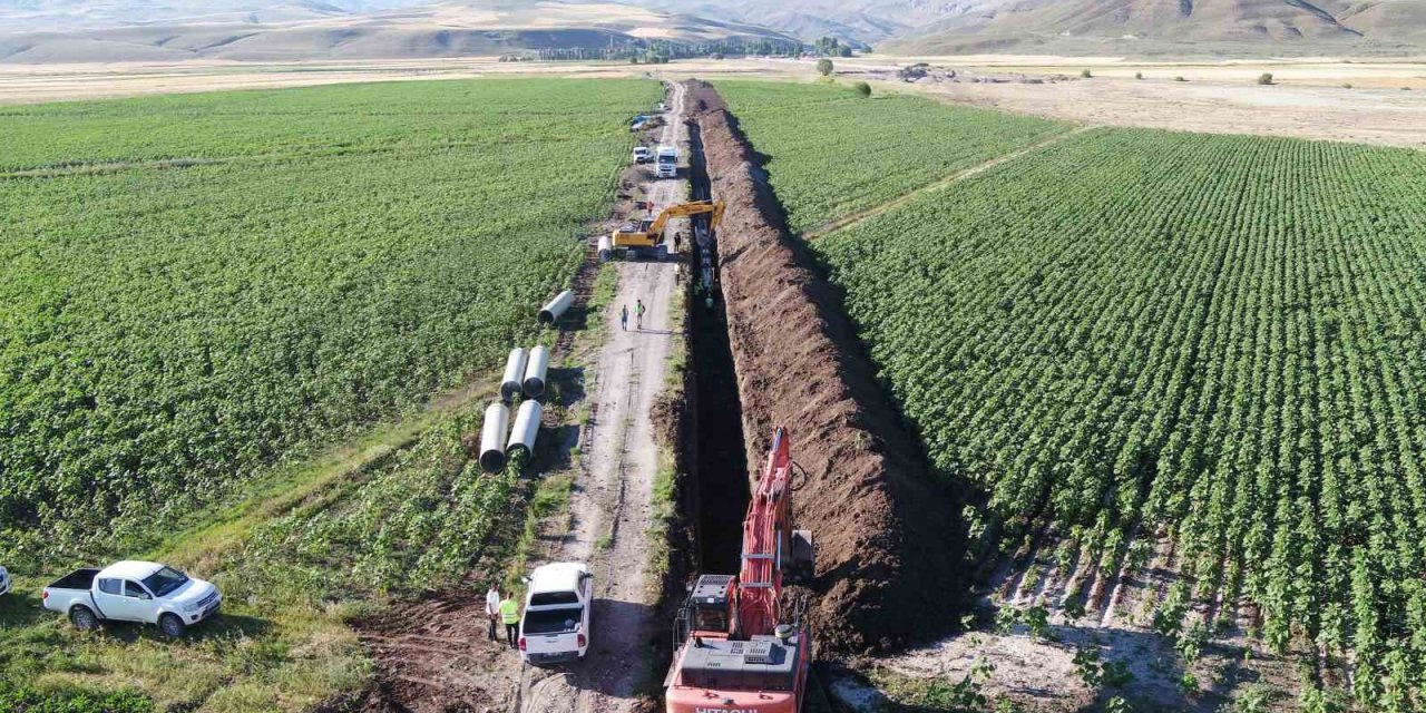 Ağrı Ovası Yazıcı Sulaması 2. kısım işi gün sayıyor