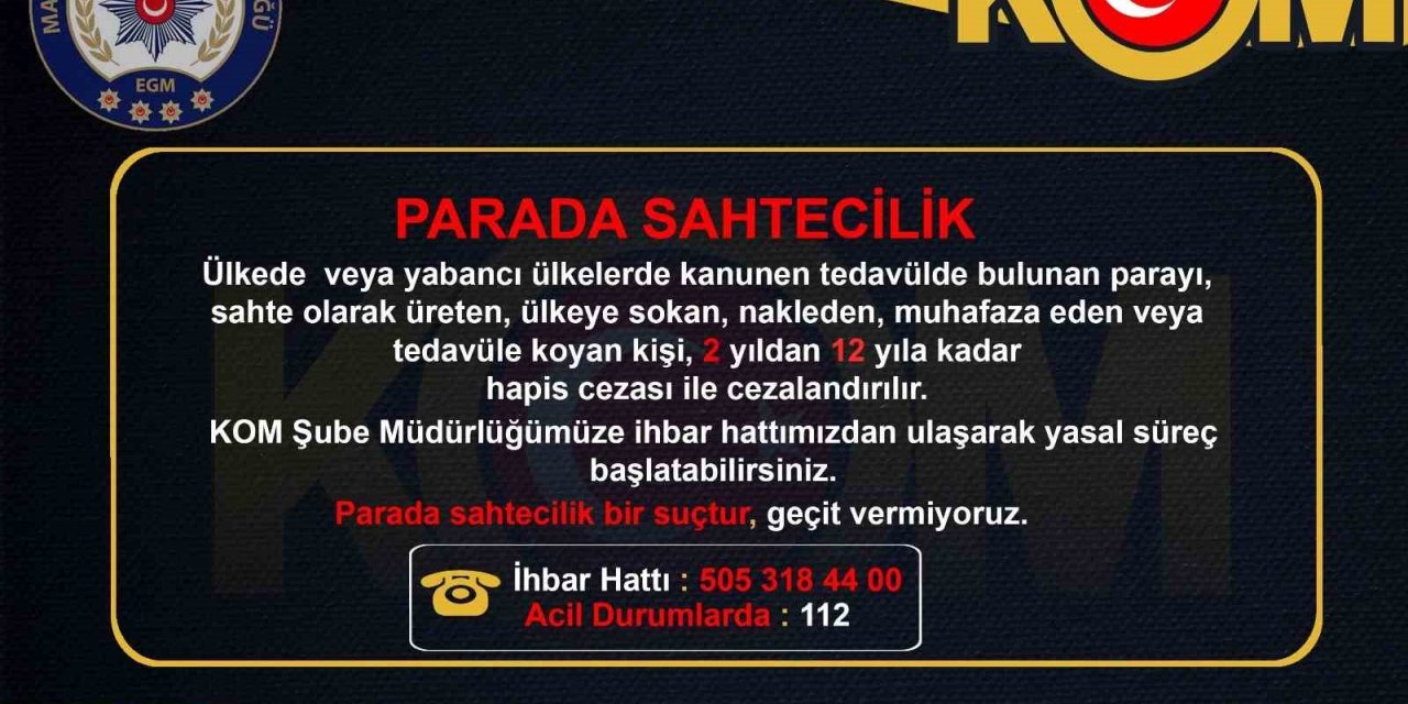 Polisten vatandaşlara “Afişli” uyarı