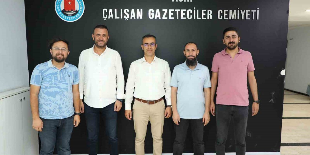 Ağrı Gençlik ve Spor İl Müdürü Din, Çalışan Gazeteciler Cemiyeti’ni ziyaret etti