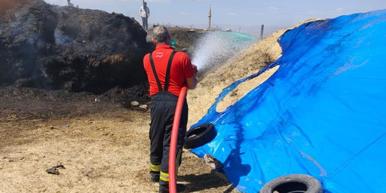 Kars’ta ot yangını itfaiye ekiplerince söndürüldü