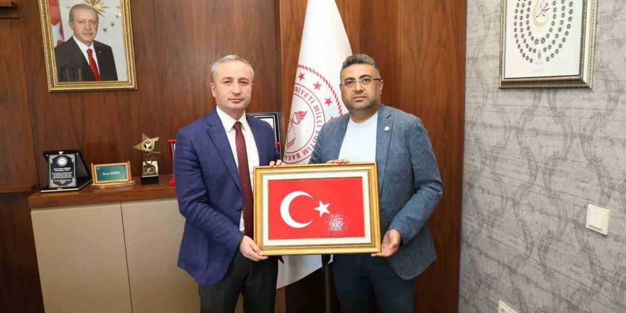 Özel Eğitim Konfederasyonu Genel Başkanı Kılıç, Ağrı Milli Eğitim Müdürü Kökrek ile görüştü