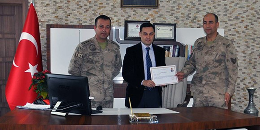 Arpaçay’da Jandarma personeline başarı belgesi