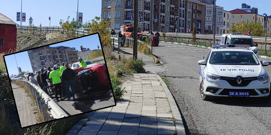 Kars’ta forklift devrildi: 1 yaralı