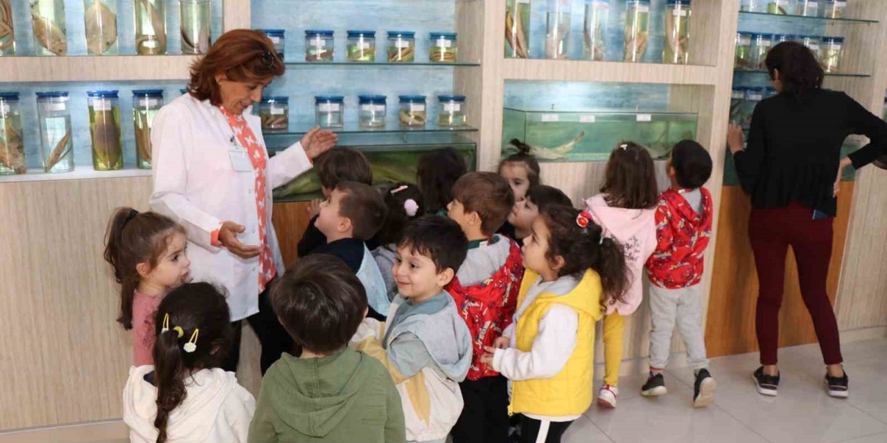 Elazığ’da öğrenciler balık müzesini gezdi