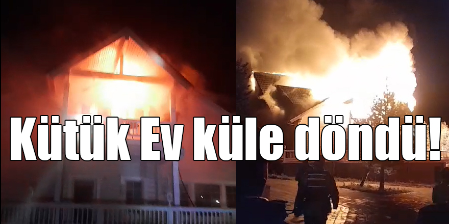 Kütük Ev küle döndü!