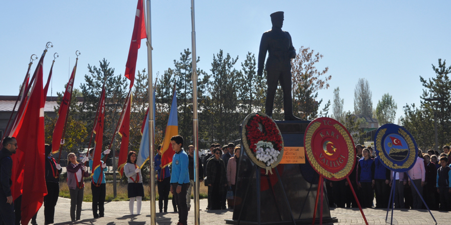 Kars’ın kurtuluşu Kazım Karabekir Paşa anıtında kutlandı
