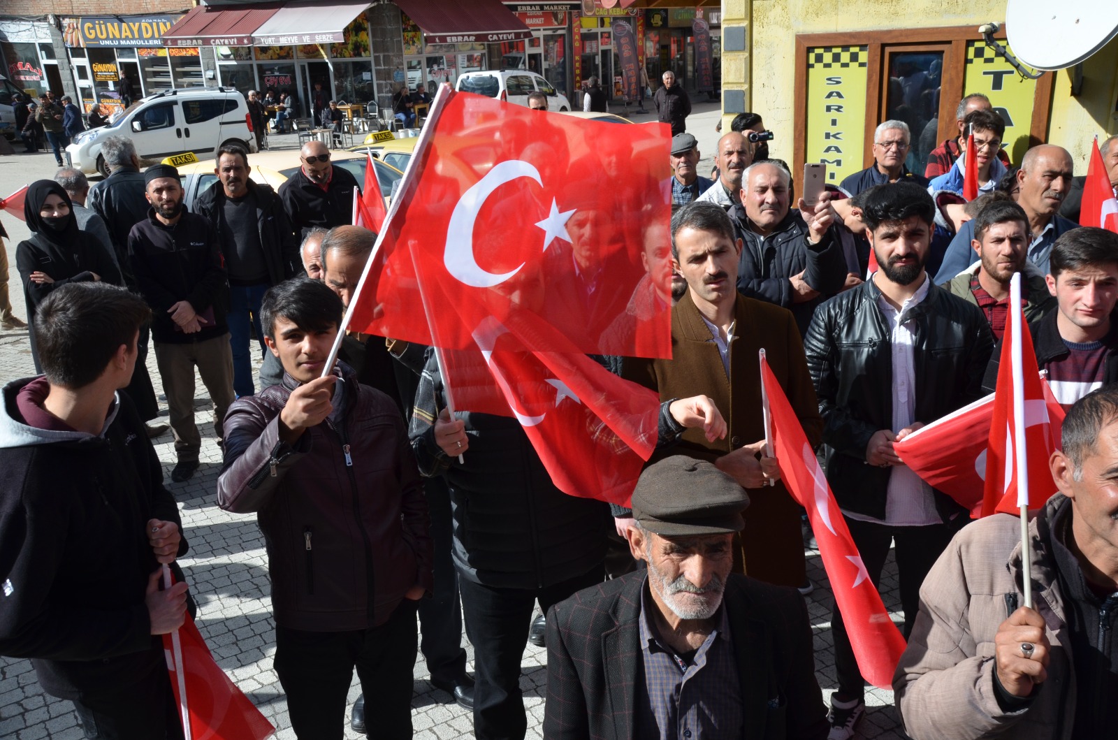 Sarıkamış’ta İsrail’e tepki mitingi