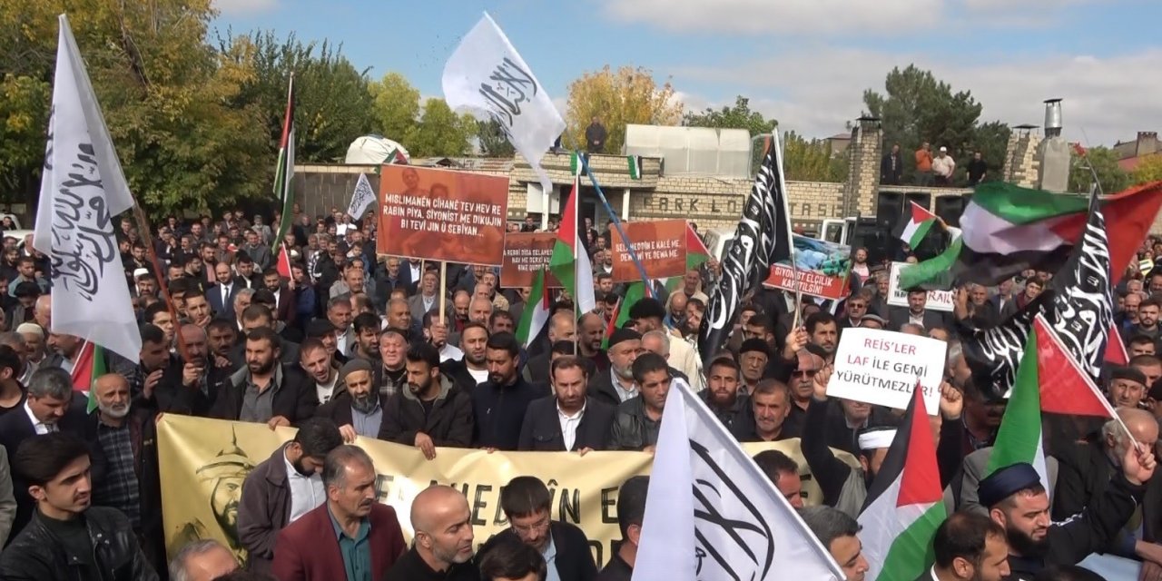 Muş’ta, İsrail’in Gazze’ye saldırıları protesto edildi