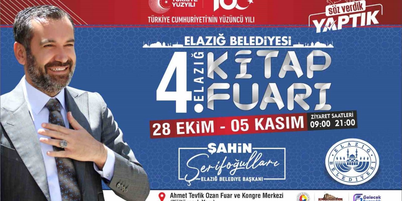 Elazığ Belediyesi tarafından 4. Kitap Fuarı düzenlenecek