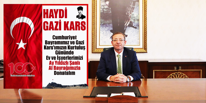 Vali Polat’tan Kars Halkına Bayrak Çağrısı