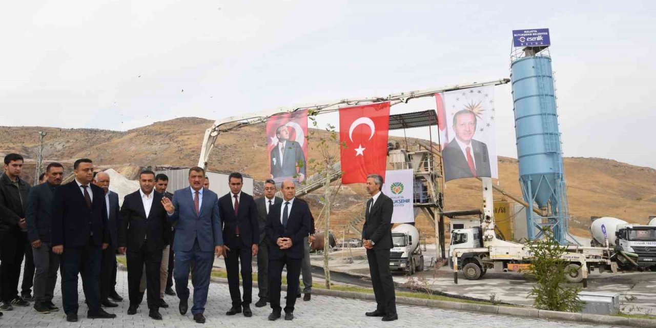 Esenlik Şirketine ait beton santrali üretime başladı