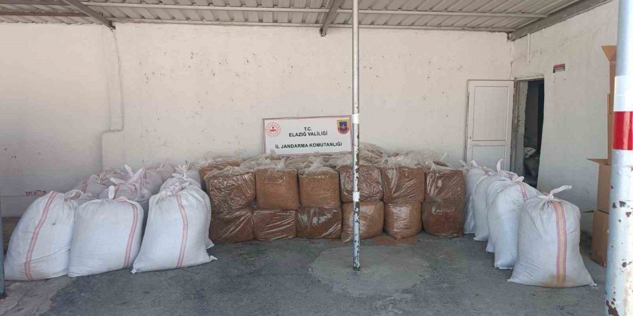 Elazığ’da 1,5 ton kaçak tütün ele geçirildi