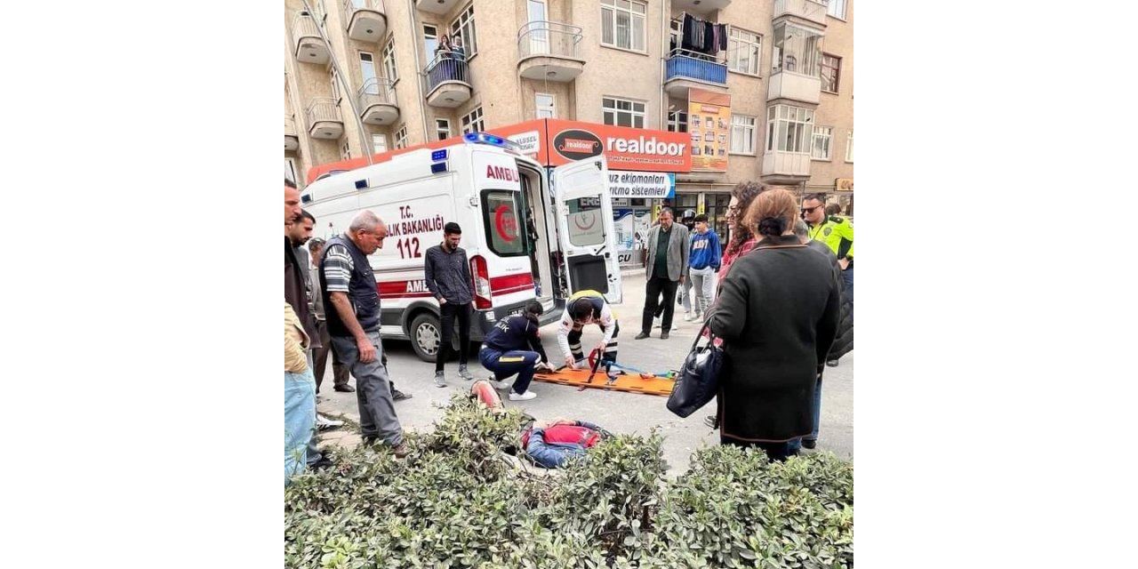 Elazığ’da motosiklet devrildi, sürücü yaralandı