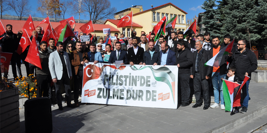 Gençlik Kolları İsrail’e protesto etti