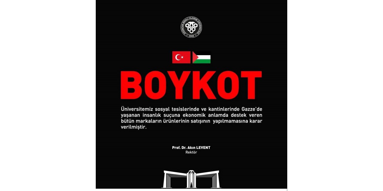 EBYÜ’den İsrail ürünlerine boykot kararı